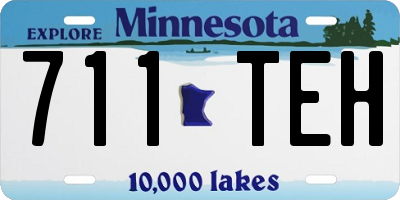 MN license plate 711TEH