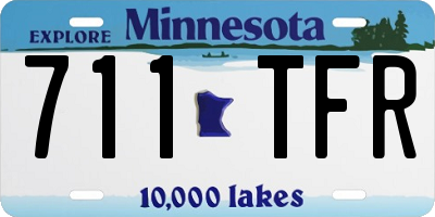 MN license plate 711TFR