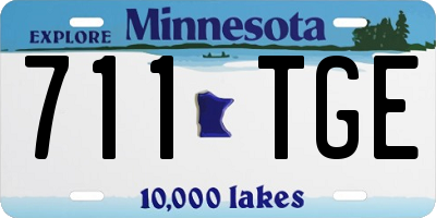 MN license plate 711TGE