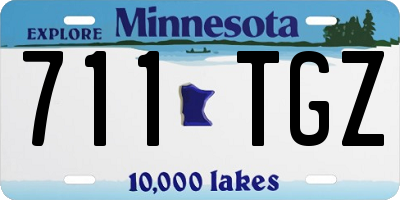 MN license plate 711TGZ
