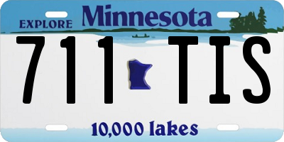 MN license plate 711TIS