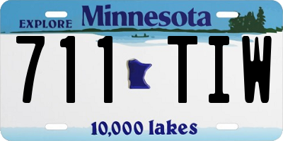MN license plate 711TIW