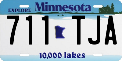 MN license plate 711TJA