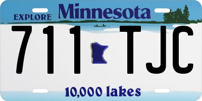 MN license plate 711TJC