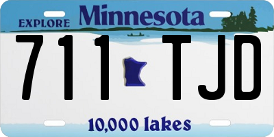 MN license plate 711TJD