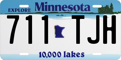 MN license plate 711TJH