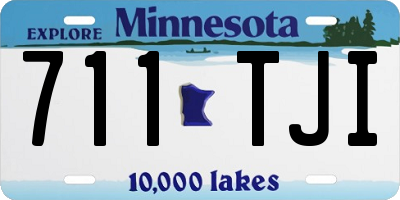 MN license plate 711TJI