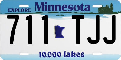 MN license plate 711TJJ