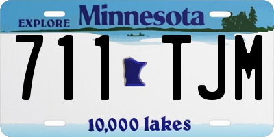 MN license plate 711TJM