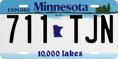 MN license plate 711TJN