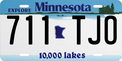 MN license plate 711TJO