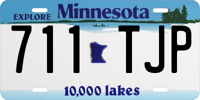 MN license plate 711TJP
