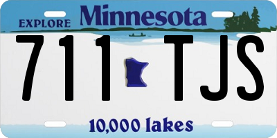 MN license plate 711TJS