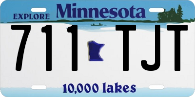 MN license plate 711TJT