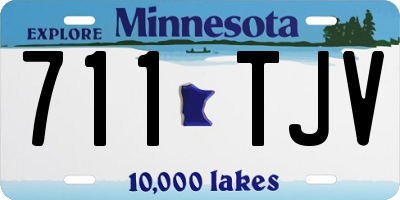 MN license plate 711TJV