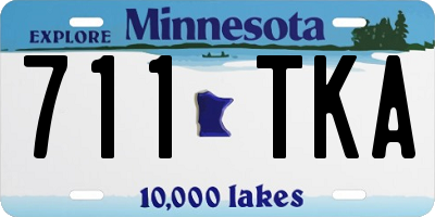 MN license plate 711TKA