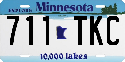 MN license plate 711TKC