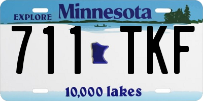 MN license plate 711TKF
