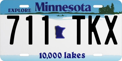 MN license plate 711TKX
