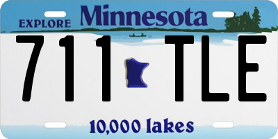 MN license plate 711TLE