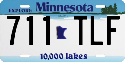 MN license plate 711TLF