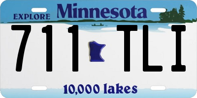 MN license plate 711TLI