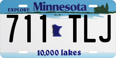 MN license plate 711TLJ