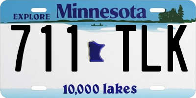MN license plate 711TLK