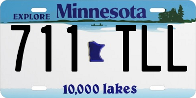 MN license plate 711TLL