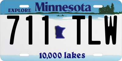 MN license plate 711TLW