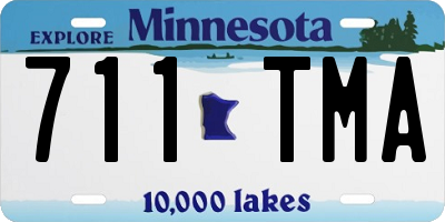 MN license plate 711TMA