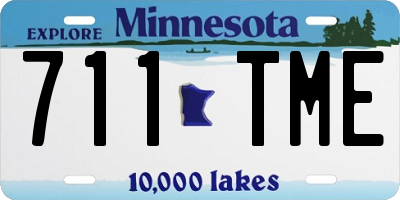 MN license plate 711TME