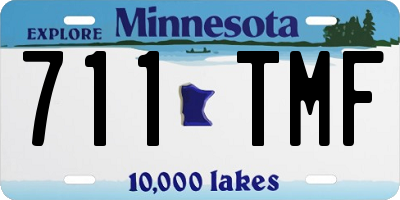 MN license plate 711TMF