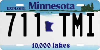 MN license plate 711TMI