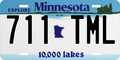 MN license plate 711TML