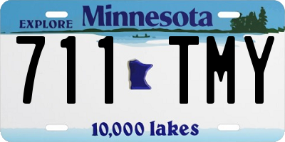 MN license plate 711TMY