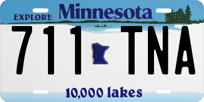 MN license plate 711TNA