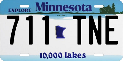 MN license plate 711TNE