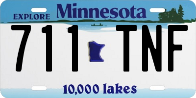 MN license plate 711TNF