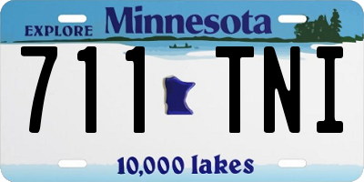 MN license plate 711TNI