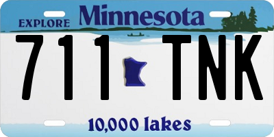 MN license plate 711TNK