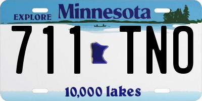 MN license plate 711TNO