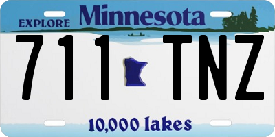 MN license plate 711TNZ