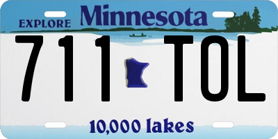 MN license plate 711TOL