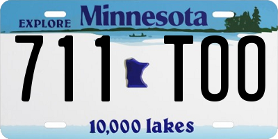 MN license plate 711TOO