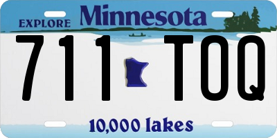 MN license plate 711TOQ