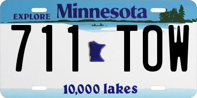 MN license plate 711TOW