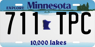 MN license plate 711TPC