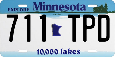 MN license plate 711TPD
