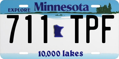 MN license plate 711TPF